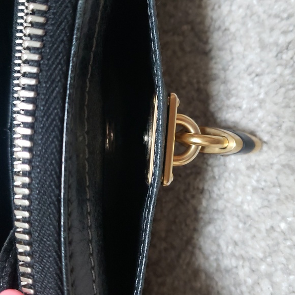 Chloe Paddington Black Leather Wallet with Gold Lock And Key Authentic